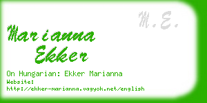 marianna ekker business card